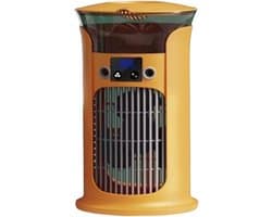 Mobiele airco Luchtkoeler - Luchtkoelerventilator - Verdampingskoeler-aircooler-luchtkoeler- Stille werking oscillatie - 3 snelheidsstanden - Watertank van 880 ml - Koelventilator voor slaapkamers, kantoren en woningen - 15,3 x 20,5 cm - Geel