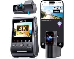 Dashcam - 3 Kanalen - 4K Voorzijde - Ultragroothoek - Voor Auto's