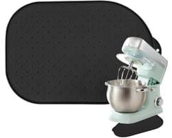 Mixer Glijmat - Apparaat Schuiver - Keuken Organiseren - Krasvrije Werkbladen - 40 x 27 cm - Zwart
