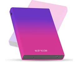 Externe harde schijf - Draagbare opslag - Bestanden opslaan - Supersnelle USB 3.0 - 500 GB - Veelkleurig