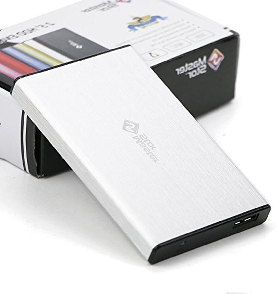 Externe Harde Schijf - Draagbare Opslag - Bestanden Opslaan - Ultra Snelle USB 3.0 - 320 GB - Zilver — afbeelding 1