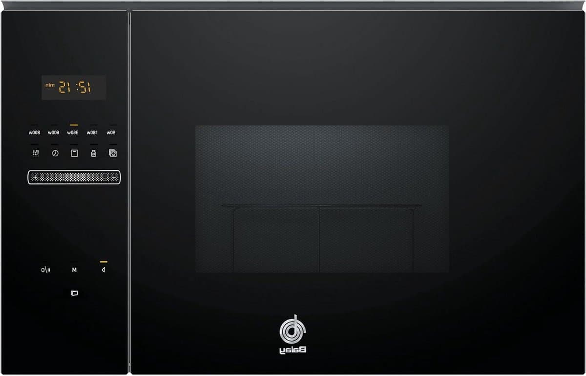 Inbouw Magnetron - Elektrische Oven - Snel Eten Bereiden - Aqualisis Reiniging - 38 cm - Zwart — afbeelding 1
