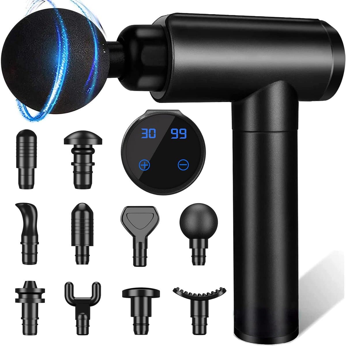 SnelShoppen - Massagepistool voor Diep Weefselmassage, Stille Percussie, Spierpijn Verlichting, Ideaal voor Rug, Nek, Schouders, Hoofd, Lichaamshamer — afbeelding 1