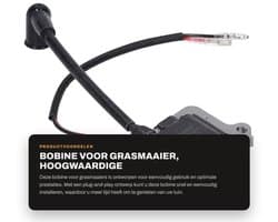Bobine voor Grasmaaier - Vervanging voor Bougie - Plug and Play - Eenvoudig te Bedienen - Geschikt voor Grastrimmer - Verhoogt Ontstekingsenergie - Ontstekingsspoel
