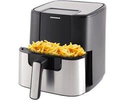 Heinner HealthyEra Heteluchtfriteuse – 1500W – 5,5L Capaciteit – Digitaal Display – Touchbediening – 8 Programma’s – Timer 60 min – Temperatuur 80–200°C – Zwart/Zilver