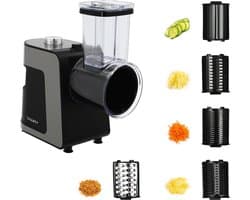 Elektrische Groentesnijder - Keukenmachine Hakker - Snel Groenten Snijden - 10-in-1 Multifunctioneel - 1000 Watt - Zwart