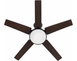 Stille plafondventilator met ledverlichting – 107 cm – 5 omkeerbare bladen – dimbare ledlamp van 18 W – 6 snelheden – zomer-/wintermodus – timer, geheugen, afstandsbediening – ideaal voor de woonkamer en de slaapkamer