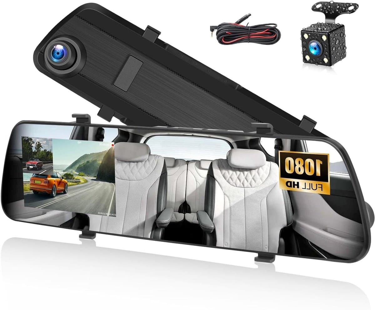 Auto Camera - Rijrecorder - Veilig Rijden - Dubbele Camera - 4 Inch Scherm - Zwart — afbeelding 1