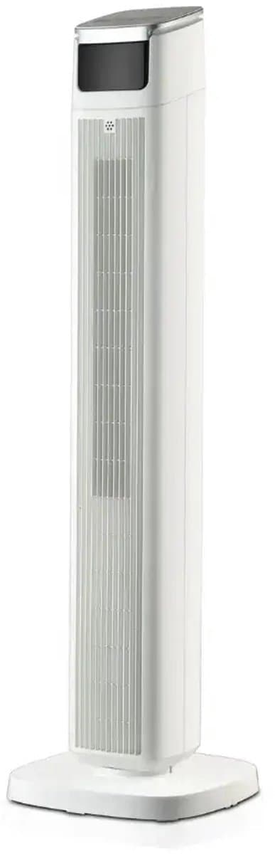 Torenventilator - Silent Design - 45W En 39dB - 109cm - Staande Ventilator met Afstandsbediening - Timer - 3 snelheidsstanden - Tower Fan - Wit — afbeelding 1
