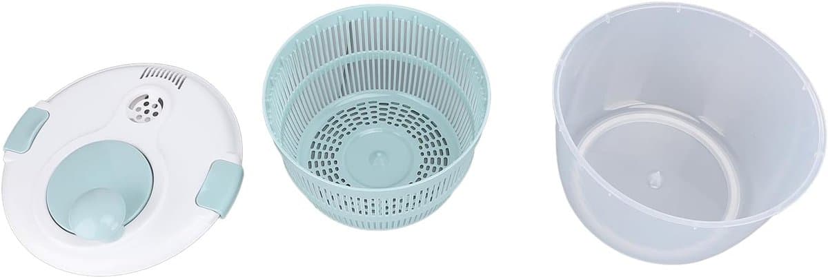 Salade Spinner - Groente Droger - Snel Salade Maken - Multifunctioneel Vergiet - 5 Liter - Blauw — afbeelding 1