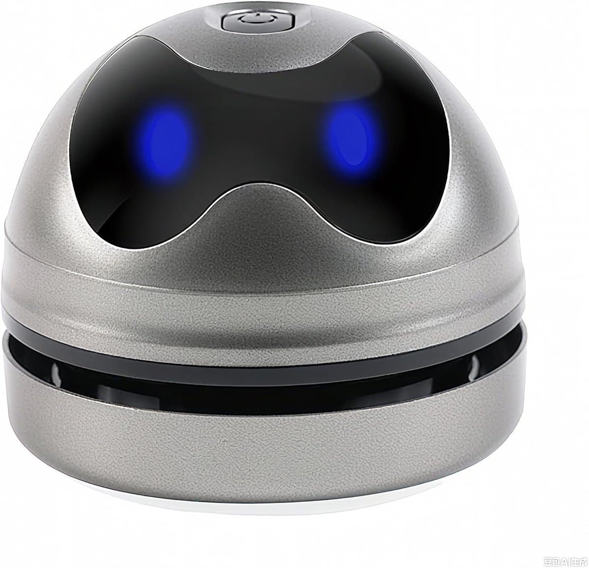 Schattige Cartoon Robot Mini Draadloze Tafelstofzuiger, USB-C Oplaadbaar met Laag Geluidsniveau, Oplaadbare Bureaustofzuiger voor Thuis en Kantoor — afbeelding 1