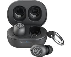 JLab JBuds Mini ANC Draadloze Oordopjes - Active Noise Cancelling Oortjes Draadloos - 25 uur Batterijduur - Apple Find My - Bluetooth Multipoint - Met Microfoon - Geschikt voor Android en Apple - Zwart