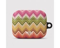 MIM Amsterdam - Happy Hour - Geschikt voor AirPods Pro 2 - AirPod hoesje - AirPod hoesje met print - Shockproof- Cover voor AirPods - Trendy AirPod case