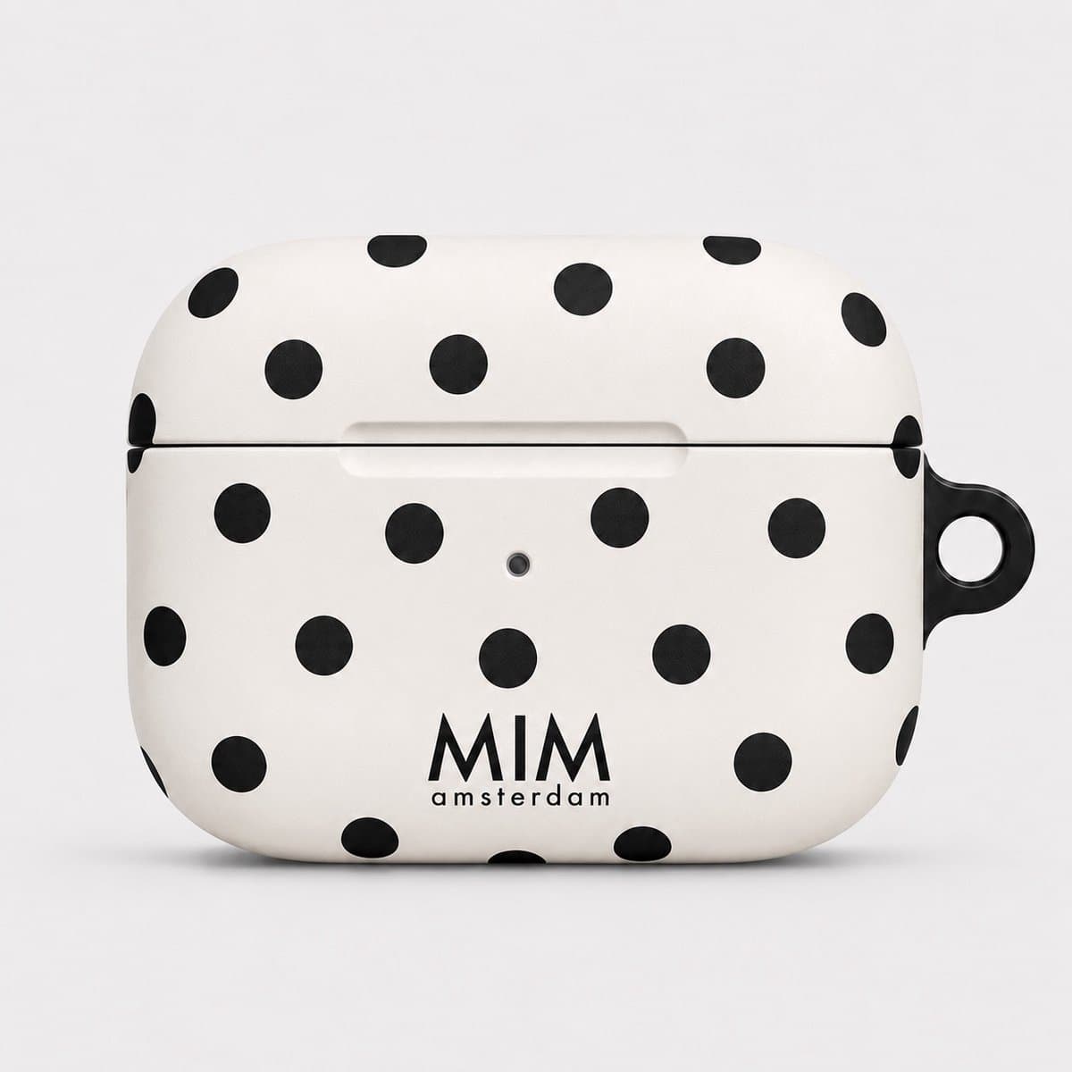 MIM Amsterdam - French Girls- Geschikt voor AirPods Pro 2 - AirPod hoesje - Stippen print - AirPod hoesje met print - Shockproof- Cover voor AirPods - Trendy AirPod case — afbeelding 1