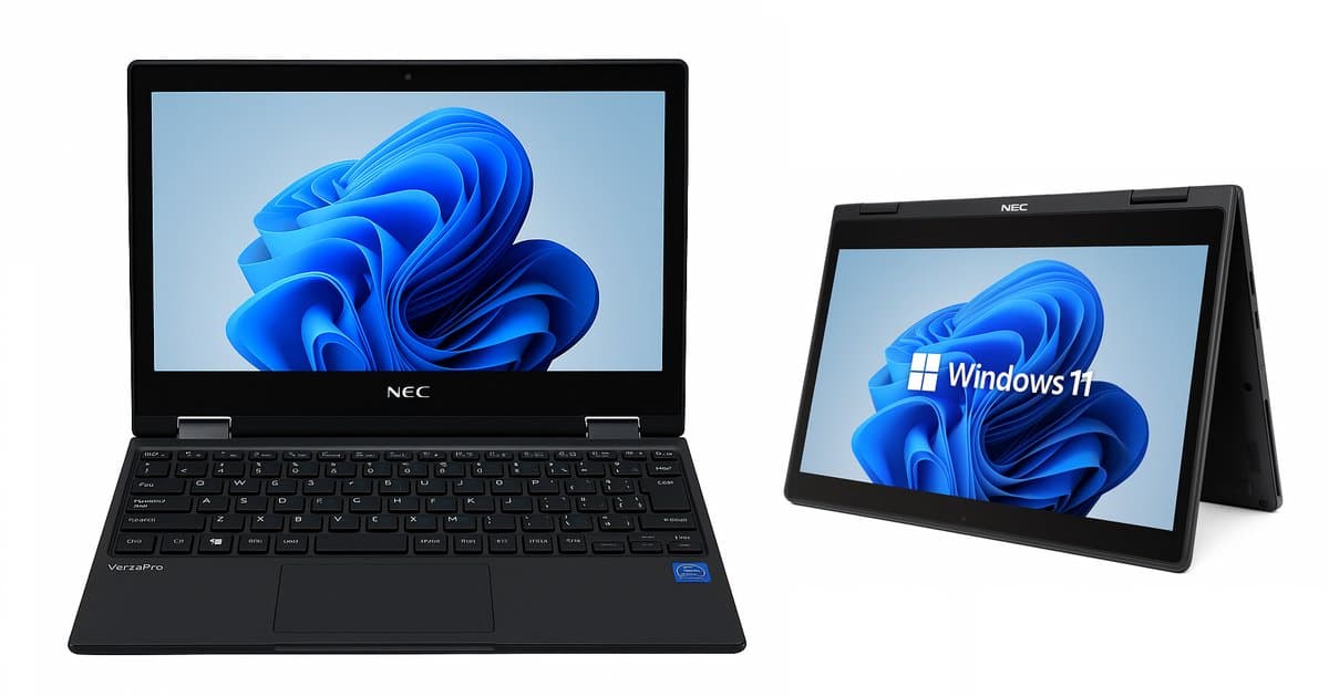 NEC VersaPro 360 - Intel N4120 - 4 GB - 128 GB opslag - 11.6 inch - Windows 11 - Laptop en tablet in 1 - QWERTY — afbeelding 1