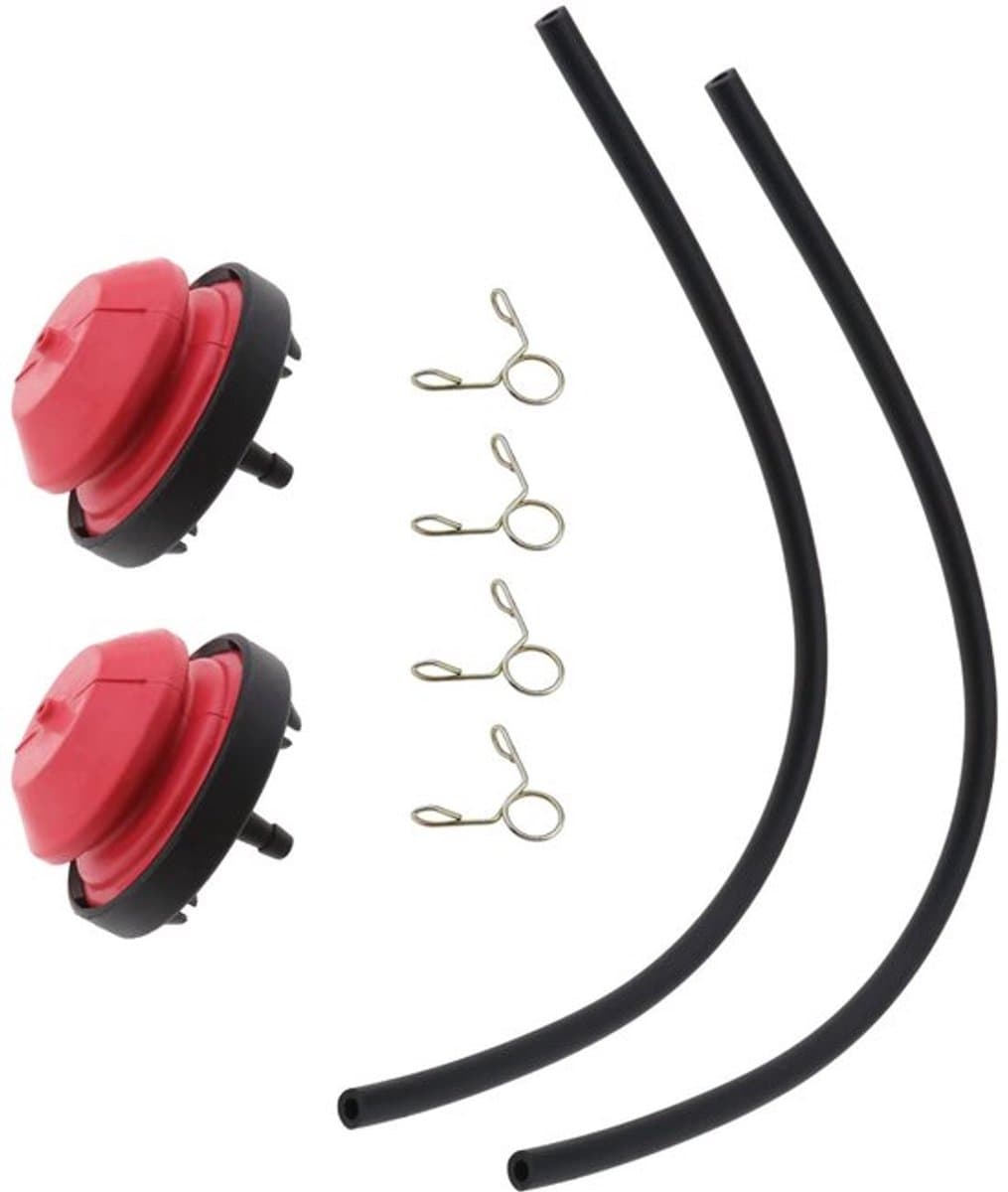 Primerpomp Set - 2 x Brandstofpompen - 2 x Brandstofleidingen - 4 x Klemmen - Compatibel met TECUMSEH AV520 - Duurzaam Plastic - Brandstofpomp — afbeelding 1