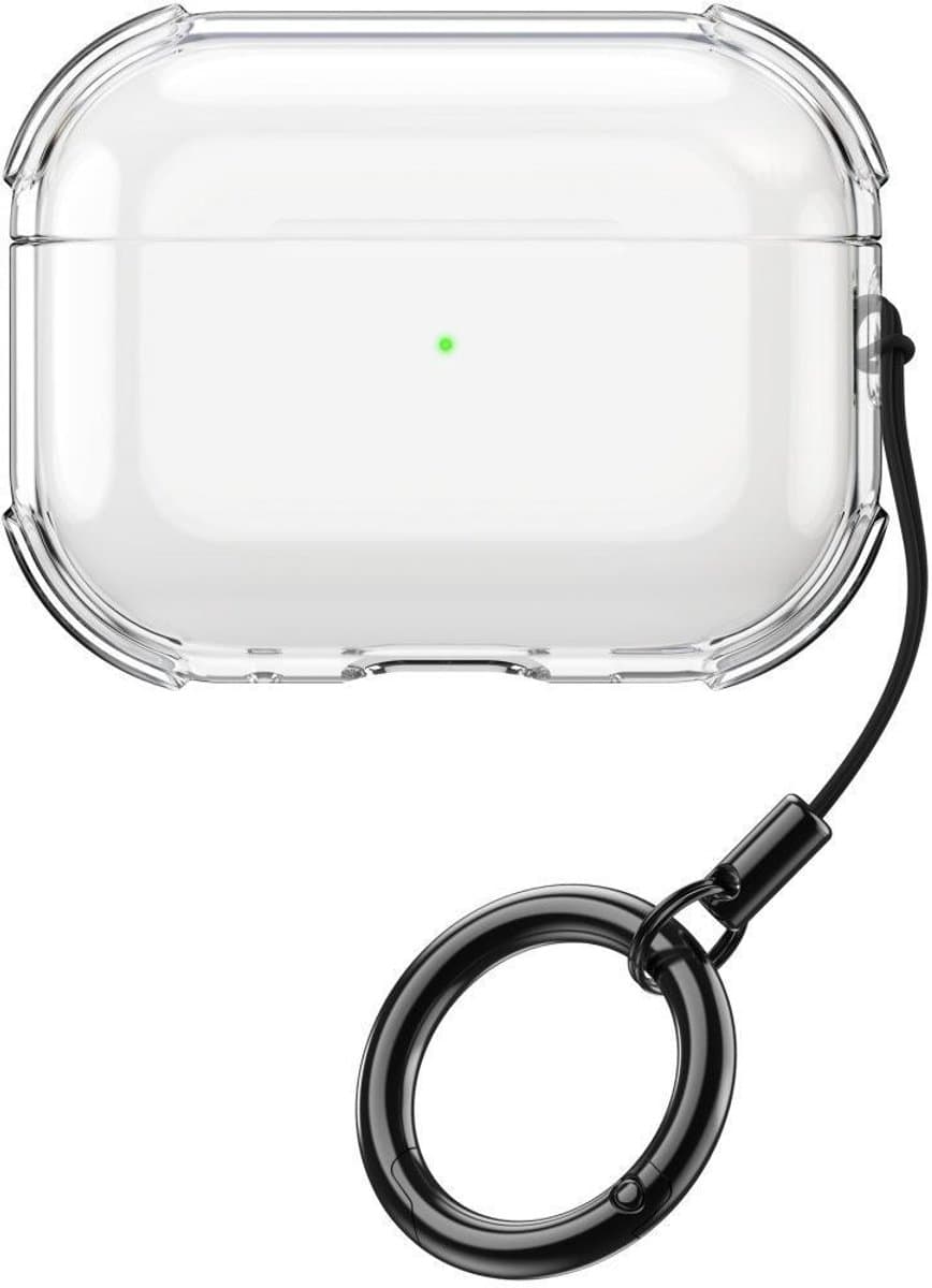Mobigear Hoesje geschikt voor Apple AirPods Pro 3 Hoesje Flexibel TPU | Mobigear Crystal Clip | Doorzichtig Hoesje AirPods Pro 3 - Transparant — afbeelding 1