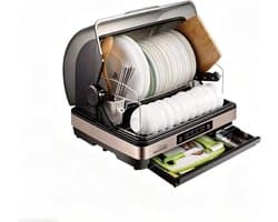 Draagbare Vaatwasser - Compacte Vaatwasser - Thuis Afwassen - Dubbele Waterspray - 47x40x39cm - Wit
