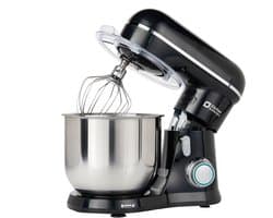 SnelShoppen - Kitchen in the box Keukenmachine 3,5L - Kleine Kneedmachine met 10 Snelheden, Lichte Roermachine, Kneedhaken en Garde, Zwart - Perfect v