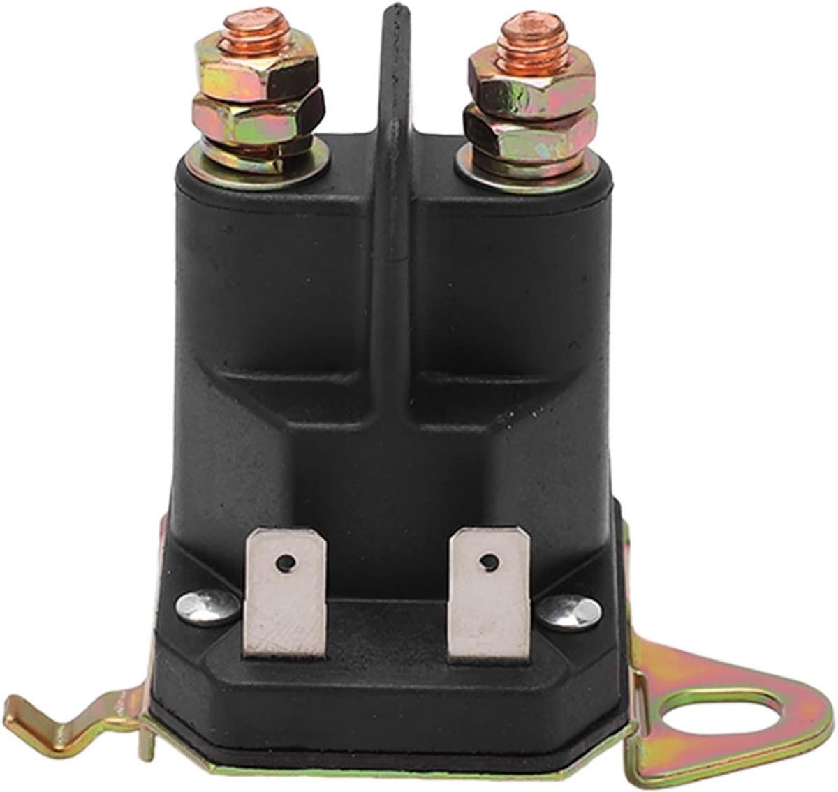 SnelShoppen - Starter Solenoid 12V 100A met 4 Terminals - Duurzaam Metaal en ABS - Vervangende Starter Solenoid Relay voor Grasmaaier en Tuintractoren — afbeelding 1