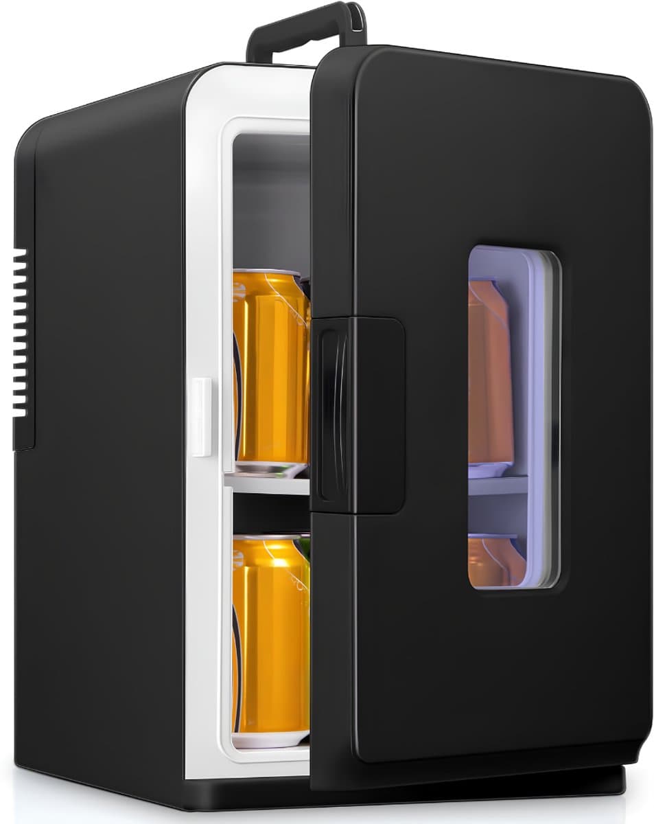 SP® Minibar - 15L Capaciteit - Mini Koelkast - Draagbare Koelkast - Zwart - 45cm x 25cm x 31cm — afbeelding 1