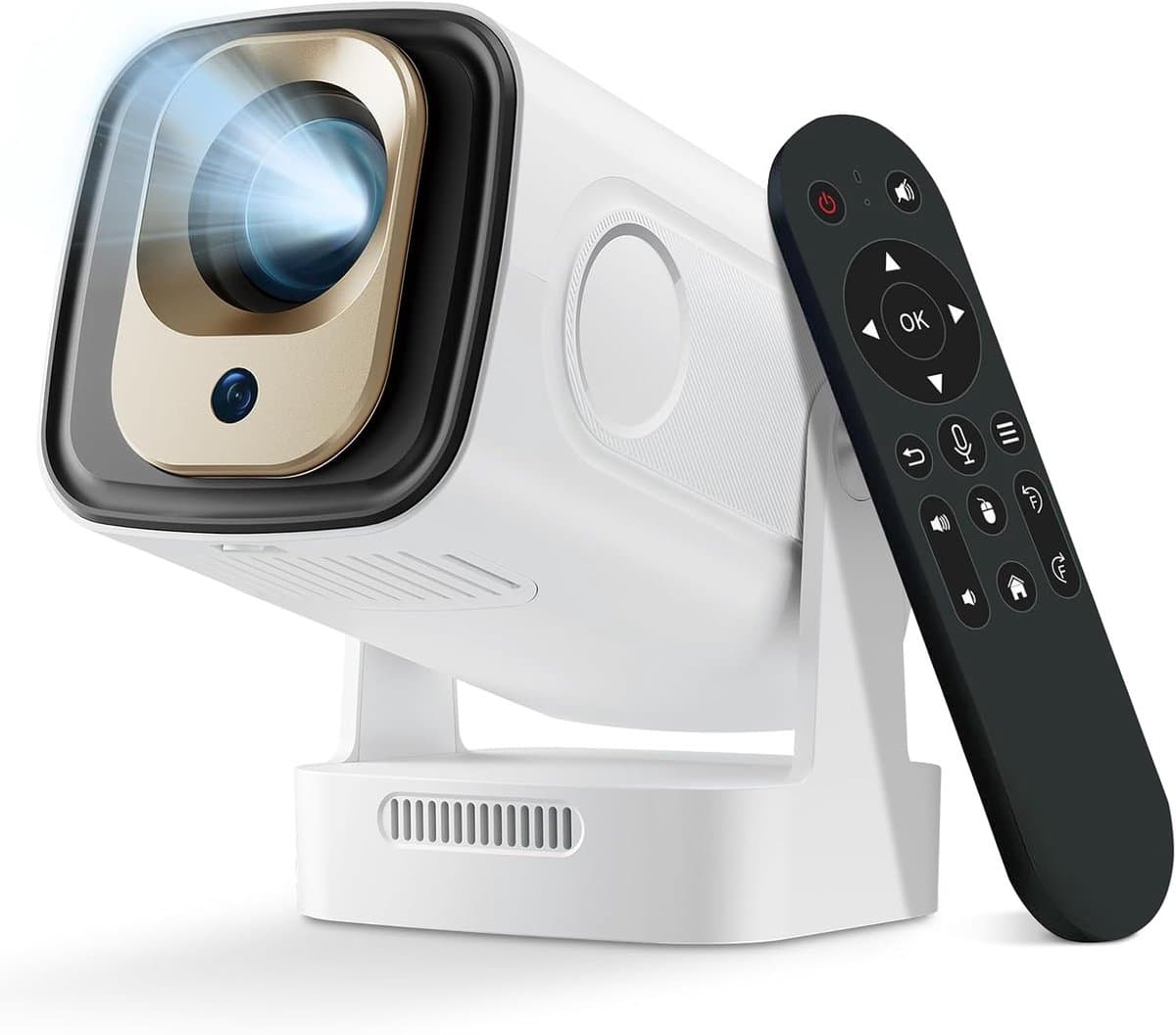 SnelShoppen - Mini Projector FHD 1080P, Draagbare Buiten Cinema met 5G WiFi 6+Bluetooth 5.4, Android 11.0, Auto Focus Correctie voor PC/Laptop, Perfec — afbeelding 1