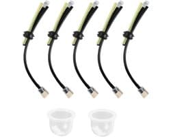 SnelShoppen - Pack van 5 Brandstoftanks Filters voor Bosmaaier en Grasmaaier, Universele Brandstofslang met Luchtbrandstoffilter en Primerlamp, Duurza