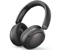 Fitbeats E30 Pro Draadloze Over-Ear Koptelefoon - Met Active Noise Cancelling (ANC) - 135 Uur Batterijduur & 360° Ruimtelijk Geluid - Luxe Comfort & App-Bediening - Zwart
