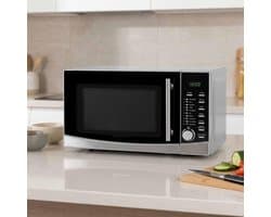 Magnetron met Grill - Oven combi - Snel koken - 9 kookmenu's - 34 liter - Zilver