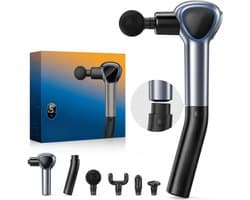 QIN® Massage Gun - Massage Pistool - Massage Gun Professioneel - Massage-gun - Zwart - 13cm x 7cm x 37cm