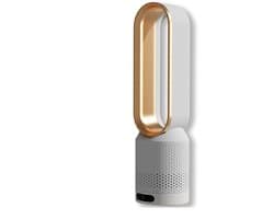 Ventilator - Ventilator staand - Ventilator klein - Luchtcirculatieventilator - Ultrastille torenventilator - Bladeloze ventilator - Luchtreiniger - 14,5*58 cm - Goud - ABS`