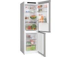 Bosch KGN362IDF - koel-vriescombinatie - Vrijstaand - 321 l - Roestvrijstaal