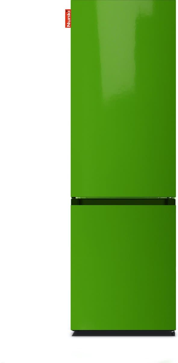 NUNKI LARGECOMBINF-ALGRE Combi Bottom Koelkast, D, 182+71l, Light Green Gloss All Sides — afbeelding 1
