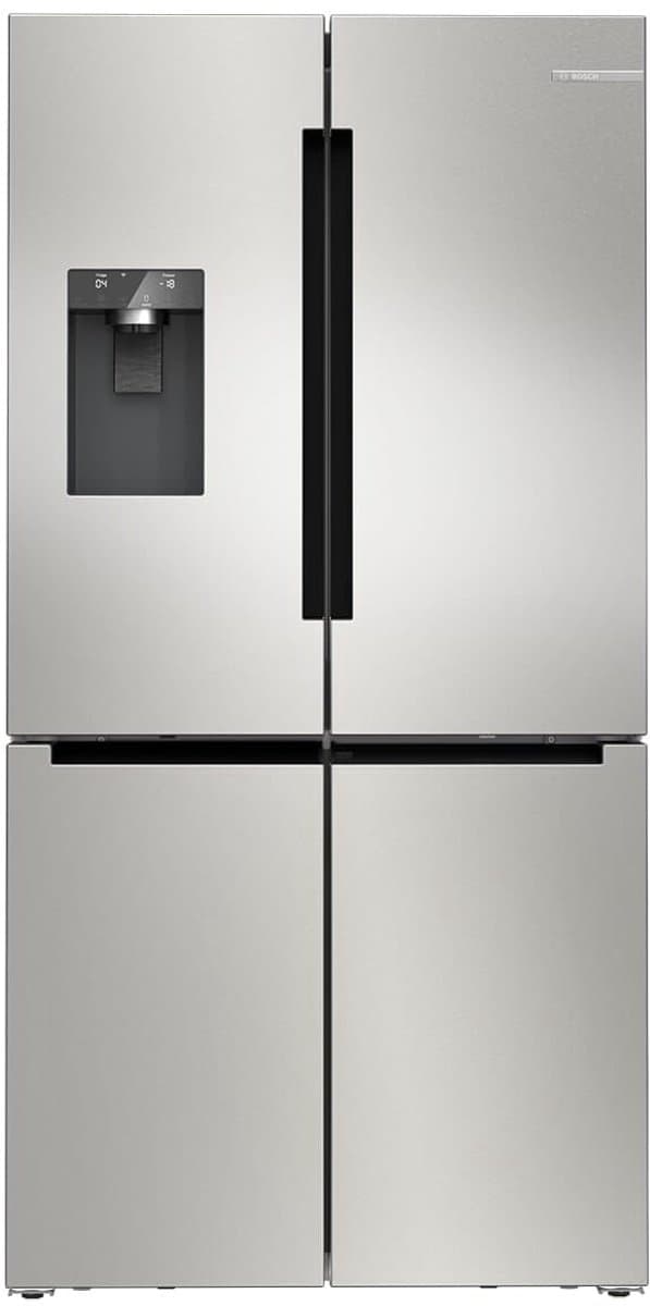 Bosch Serie 6, koel-vriescombinatie, meerdere deuren, 183 x 90,5 cm, geborsteld staal met anti-vingerafdruk, KFI96APEA — afbeelding 1