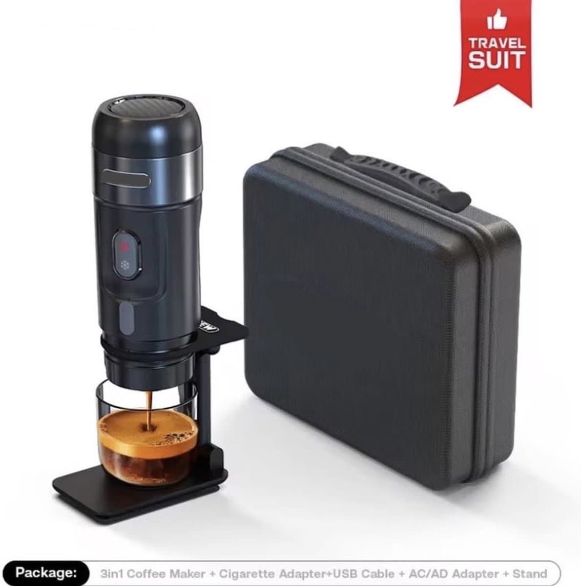 Draagbare Koffiezetapparaat - Voor Auto & Thuis - DC12V - Espresso Koffiezetapparaat - Fit Nespresso - Dolce Pod - Capsule Koffie - KoffiePoeder - Bouw Koffiezetapparaat - — afbeelding 1