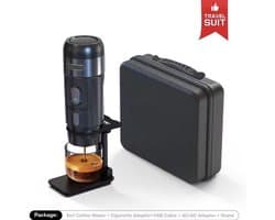 Draagbare Koffiezetapparaat - Voor Auto & Thuis - DC12V - Espresso Koffiezetapparaat - Fit Nespresso - Dolce Pod - Capsule Koffie - KoffiePoeder - Bouw Koffiezetapparaat -