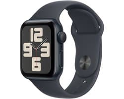 Apple Watch SE 2024 40mm Midnight Aluminium Case with Midnight Sport Band - S/M