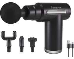 Oplaadbaar Massagepistool met 4 Hoofden en 6 Intensiteitsniveaus