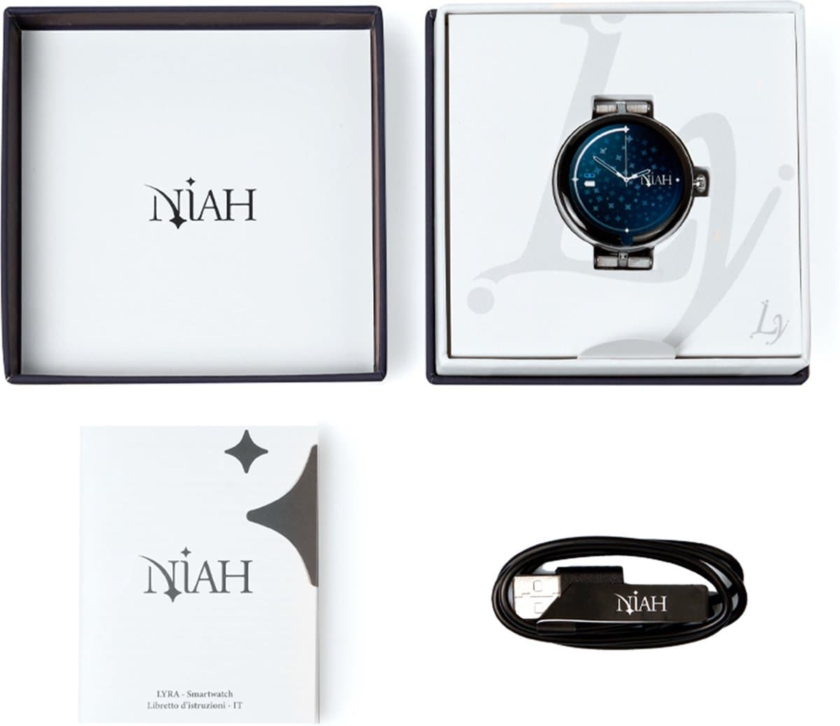 Smart Horloge Lyra Medium Mesh Zilver — afbeelding 1