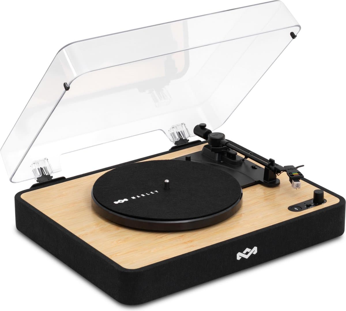 House of Marley Revolution Bluetooth Platenspeler - LP Speler - Vinyl - Ingebouwde Stofkap - Auto-stop - Audio Technica element - Anti Skate - Gemaakt van Duurzame Materialen — afbeelding 1