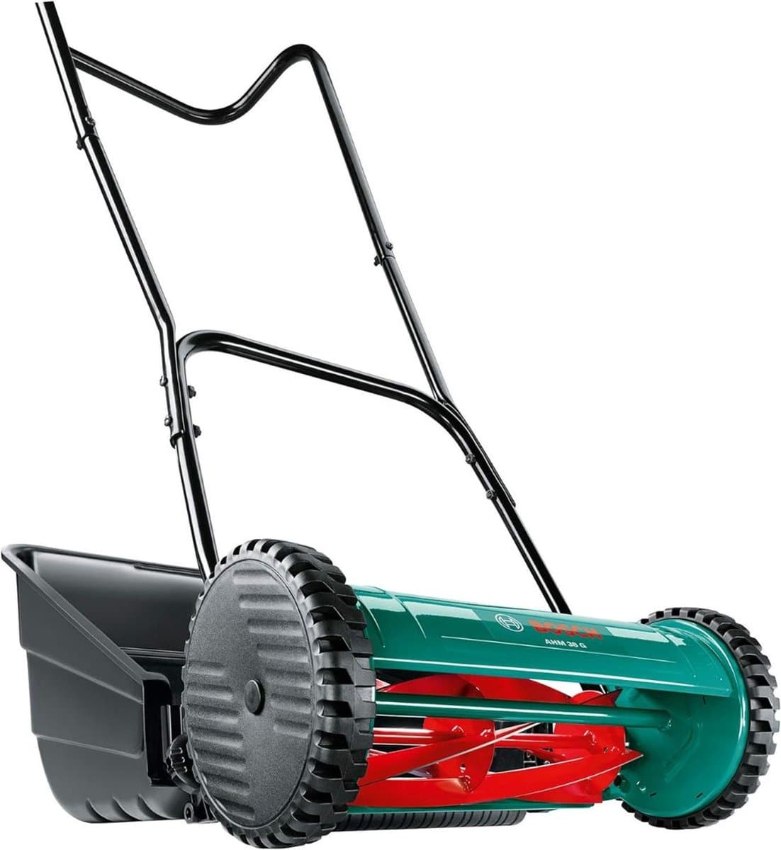 Handmaaier - Grasmaaier Handmatig - Handgrasmaaier 38cm - Instelbare Maaihoogte — afbeelding 1