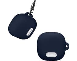 kwmobile Hoes geschikt voor Anker Soundcore Liberty 4 NC - Siliconen cover voor oordopjes in donkerblauw