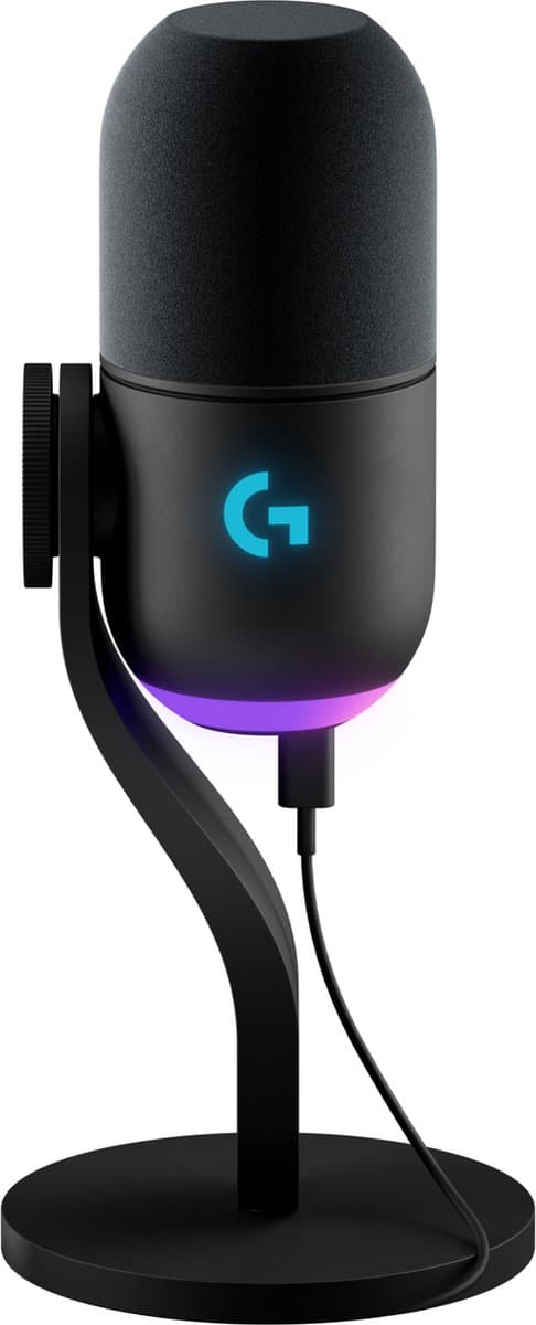 Logitech G Yeti GX - Gaming Microfoon - USB - RGB verlichting - Lightsync - Zwart — afbeelding 1