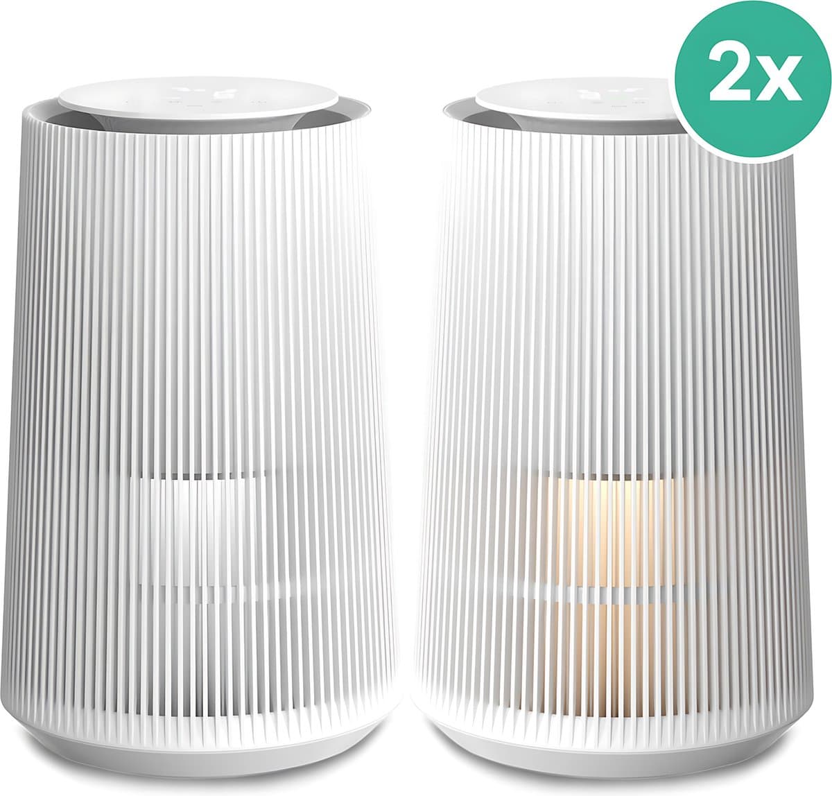 MiRi EasyBreath (2x) – Luchtreiniger – 250 m³/h – HEPA 13 filter – Ruimtes tot 50m² – Air Purifier – Koolstoffilter – Ionisator – UV-C – Luchtkwaliteit Indicator – WiFi en App — afbeelding 1