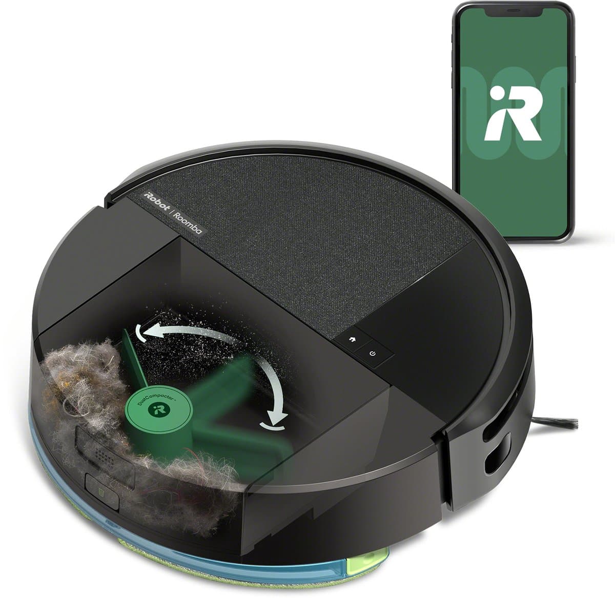 iRobot Roomba® 205 DustCompactor Combo - Robotstofzuiger met Dweilfunctie - Zwart - L1210 — afbeelding 1