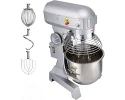 Elektrische Keukenmachine PRO - 3 koppen - Foodprocessor - Keukenrobot - Keukenmixer - Mengkom mixer - 450W - 10L RVS Mengkom