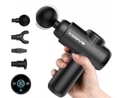 Xssive Mini Massage Gun - 3200 RPM - Professioneel Massage Apparaat - Krachtige Massagegun in Zakformaat - 30 Snelheden
