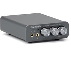 Fosi Audio K5 Pro DAC Koptelefoonversterker – Mini HiFi Gaming DAC en Hoofdtelefoonversterker – USB-C, Optisch, Coaxiaal, 3,5 mm Microfoon en RCA – voor PC, Mac, PS5, PS4 en Nintendo Switch