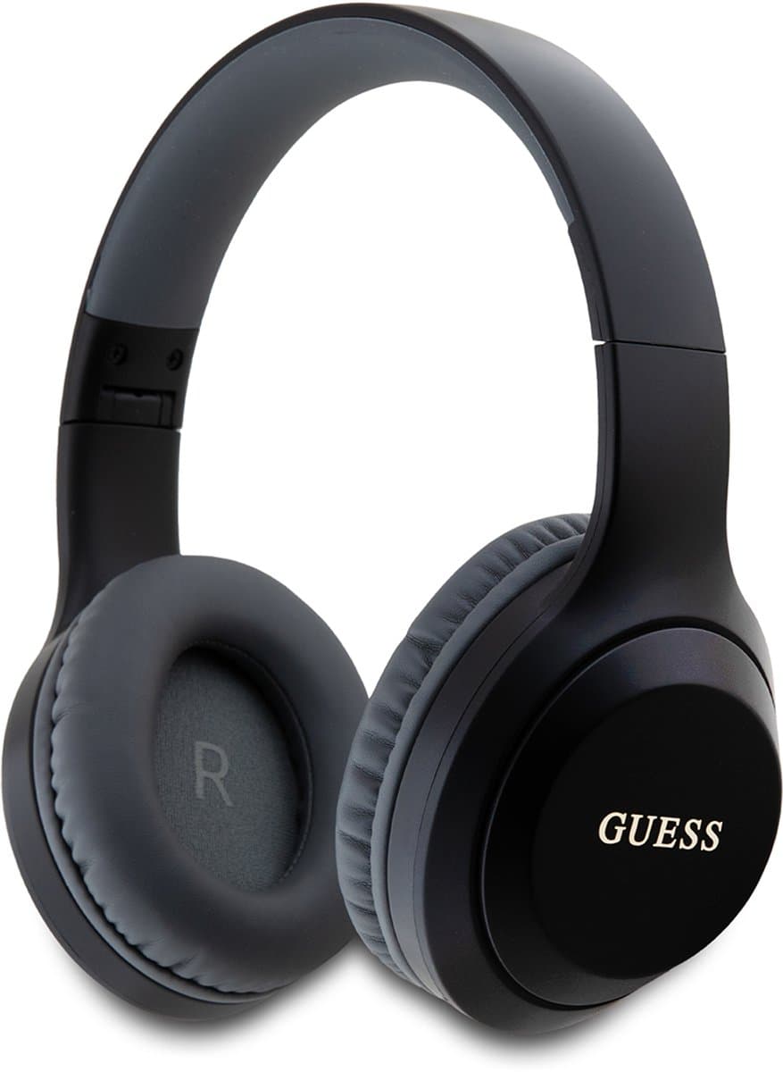 Guess Draadloze Koptelefoon - Classic Silver Logo Over-Ear Bluetooth Headphone - Zwart — afbeelding 1
