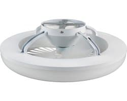 REALITY MORA - Plafondventilator - Wit - incl. 1x SMD 13 W - Licht apart schakelbaar - Afstandsbediening - Geïntegreerde dimmer - Traploos instelbare lichtkleur - Nachtlampje - Plafondbevestiging - 3 snelheidsinstellingen - Timer - Geheugenfunctie